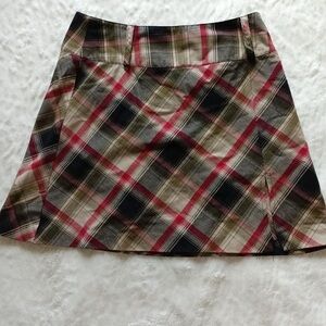 plaid mini skirt